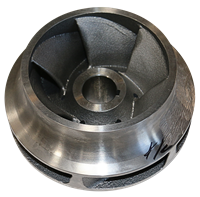 Impeller 57 Iron, **Specify Diameter**, 1.25 Bore