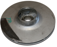 Impeller 236 STN 304 6.3" Dia X .88 Key