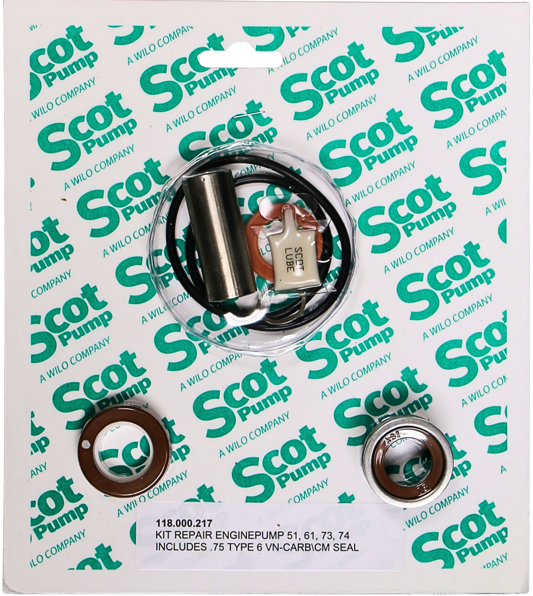 Repair Kit Viton Carbon/Ceramic Seal, Frame Pump 74A