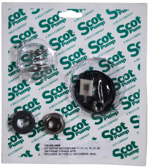 Repair Kit Viton Carbon/Silicon Carbide .62 Seal, 56J Frame, Motorpump 11, 12, 13, 16, 27, 60