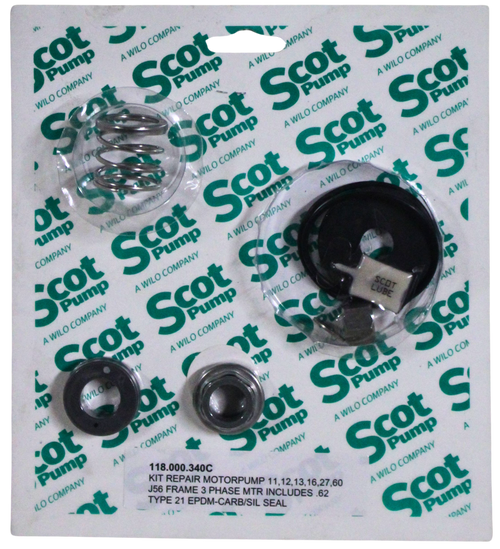 Repair Kit EPDM Carbon/Silicon Carbide .62 Seal, 56J Frame, Motorpump 11, 12, 13, 16, 27, 60
