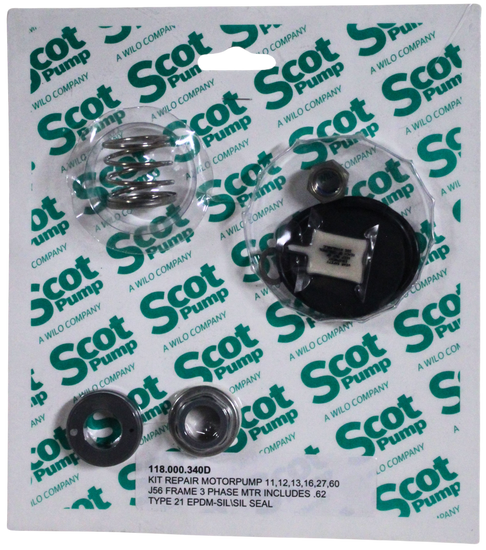 Repair Kit EPDM Silicon Carbide/Silicon Carbide .62 Seal, GRP "A", 56J Frame, Motorpump 11, 12, 13, 16, 27, 60