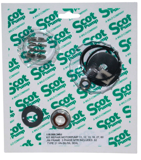 Repair Kit Viton Silicon Carbide/Silicon Carbide .62 Seal, Motorpump 11, 12, 13, 16, 27, 60, J56 Frame