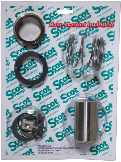 Repair Kit Viton Silicon Carbide/Silicon Carbide 1.75 Seal, Motorpump 55, 56, JM254 - JM326 Frame, Stainless Sleeve