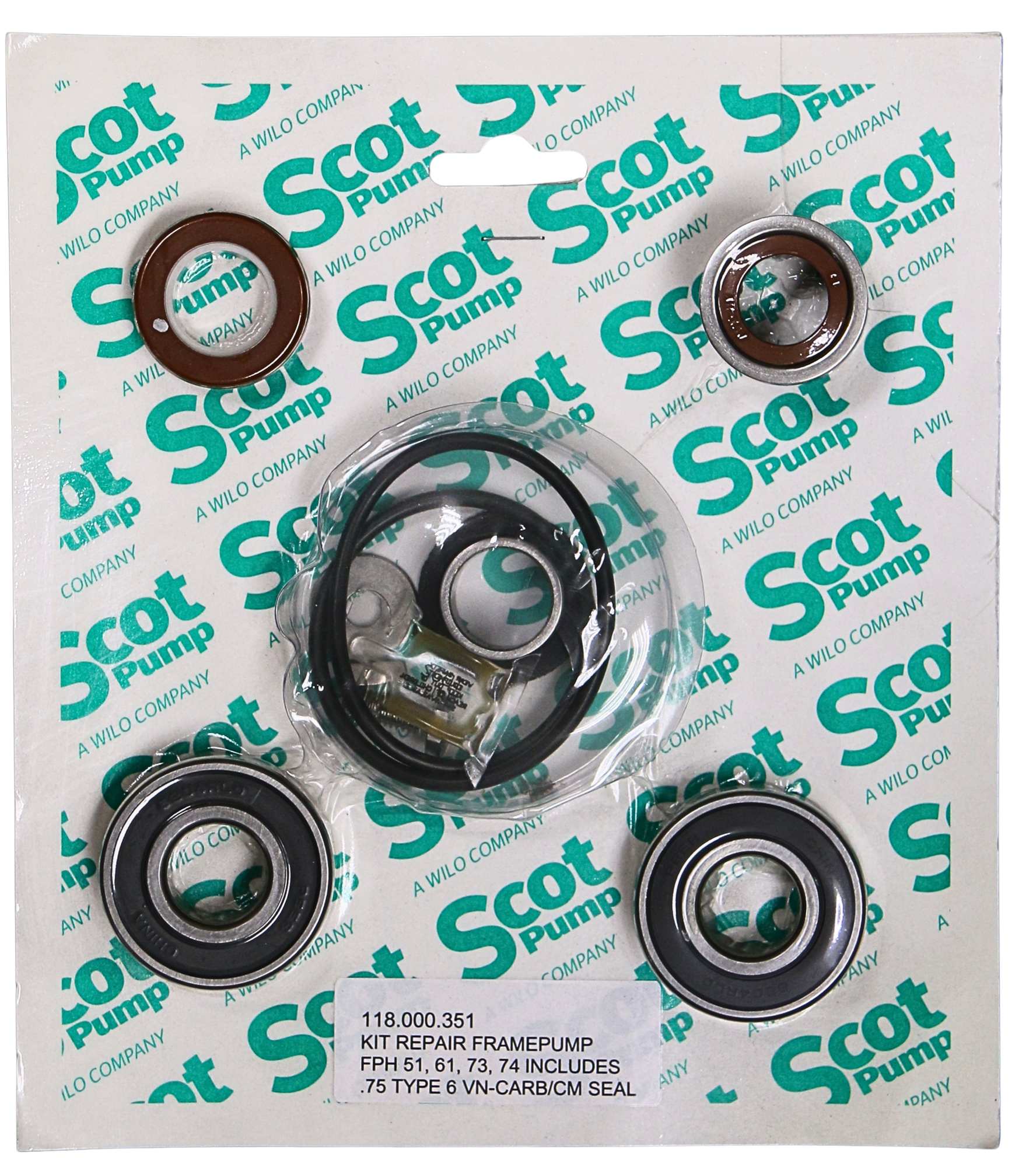 Repair Kit Viton Carbon/Ceramic .75 Seal, Framepump 51, 61, 73, 74