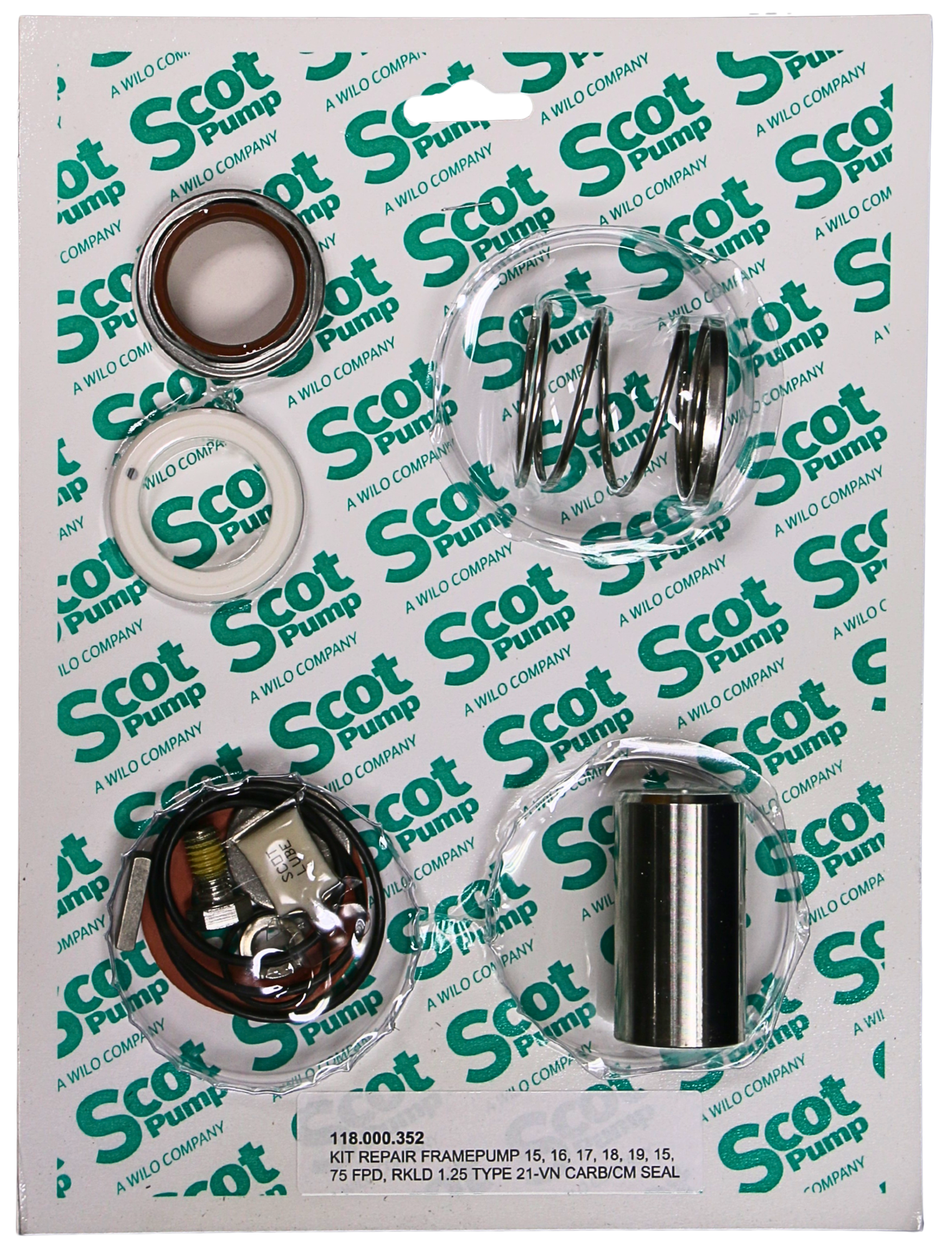 Repair Kit Viton Carbon/Ceramic 1.25 Seal, Framepump 15, 16, 17, 18, 19, 15, 75 FPD, RKLD