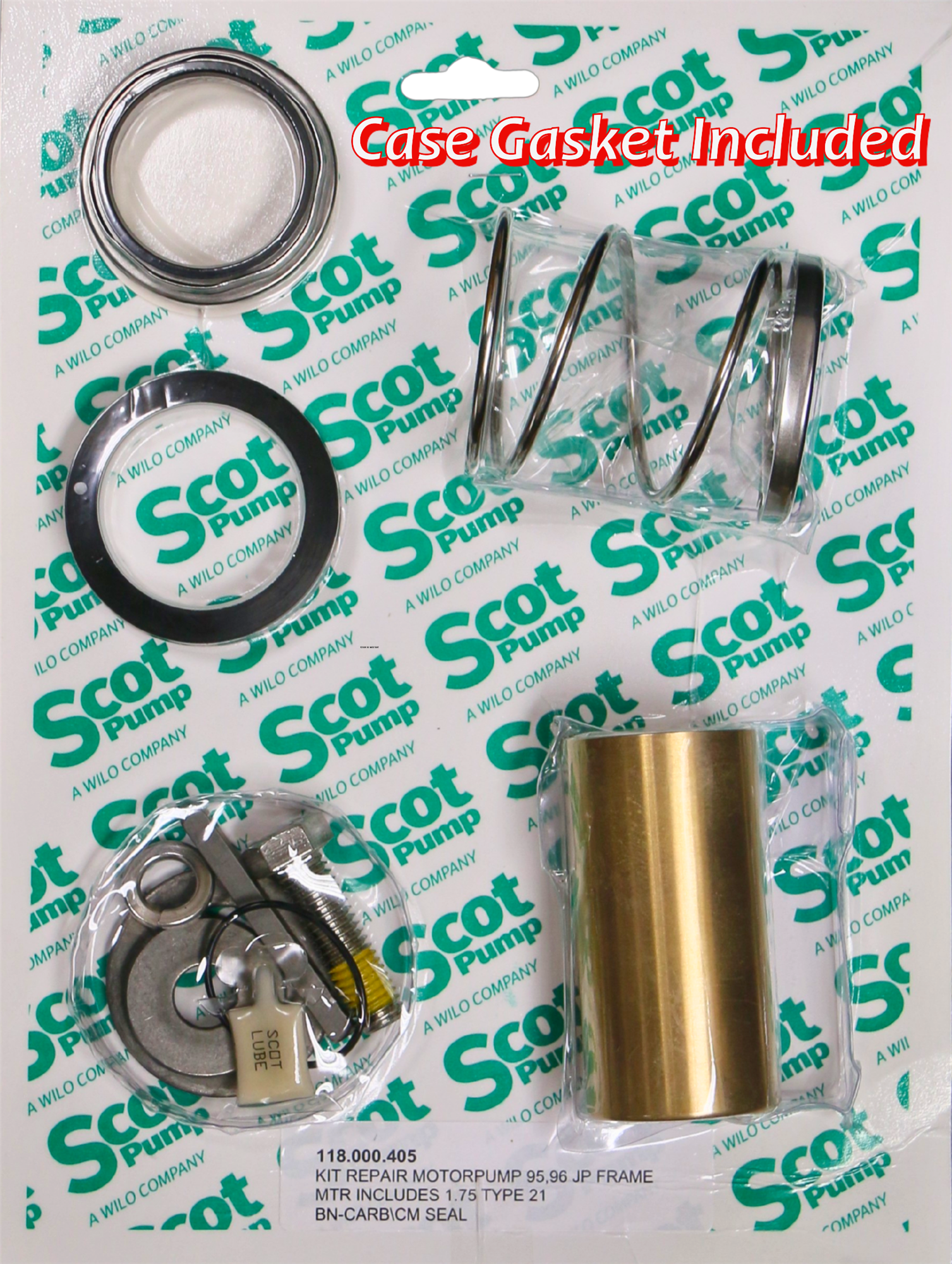 Repair Kit Buna Carbon/Ceramic 1.75 Seal, Motorpump 95, 96, JP254 - JP286 Frame
