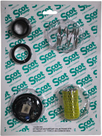 Kit Repair Motorpump ;236 JM Frame Mtr ; Includes 1.13" Type Buna-Carb/CM