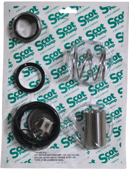 Repair Kit Buna Carbon Ceramic 1.50 Seal, Motorpump # 143 ,243, 144, 244, 145, 245; JM145-JM215 Frame